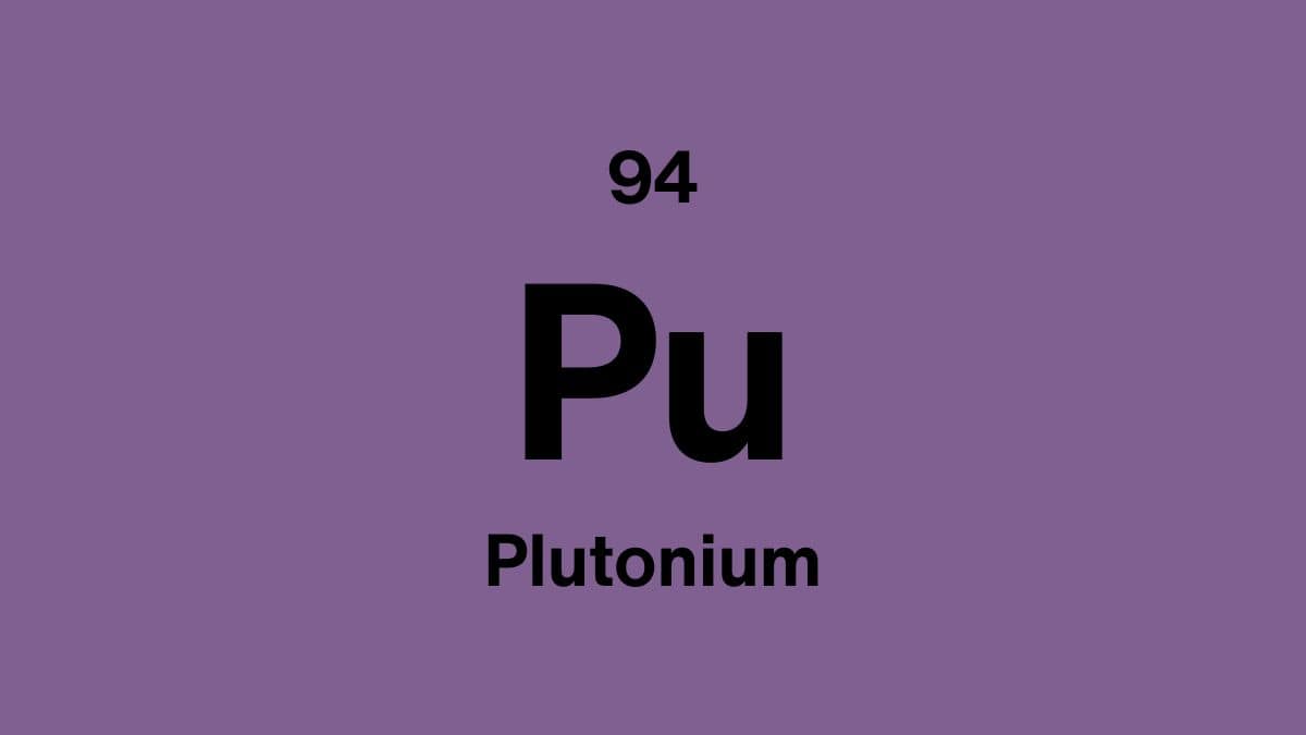 plutonium element
